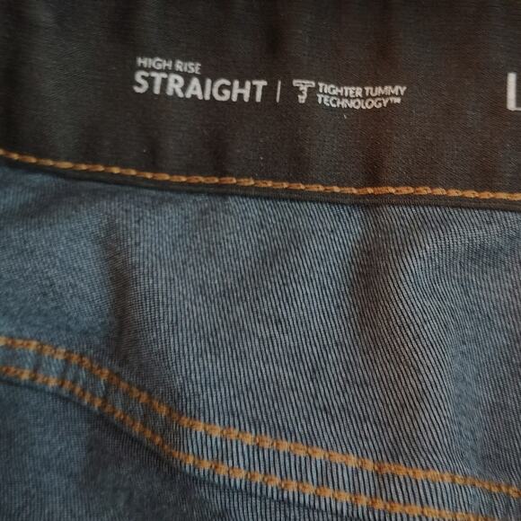 Lane Bryant Womens 22S Jeans T3 High Rise Tighter Tummy Straight Short - Picture 4 of 6